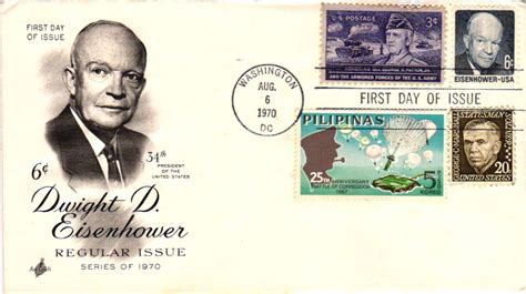 1393 Dwight D Eisenhower COMBO Artcraft Cachet United States