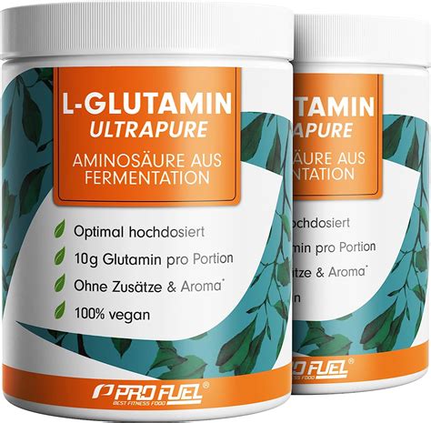 L Glutamin Pulver 1000g Vegan Optimal Hochdosiert Geschmacksneutral