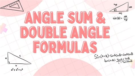 Trigonometry Angle Sum And Double Angle Formulas CAPE Pure