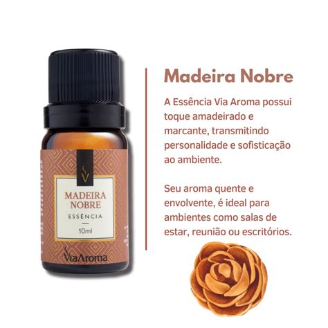 Essência de Madeira Nobre Via Aroma para Aromatizador Difusor Elétrico