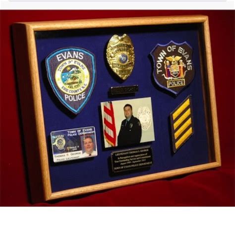 Shadow Box Police Officer Shadow Box Police Retirement Ts Shadow