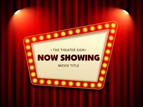 Movie Marquee Template Backgrounds Stock Photos Pictures And Royalty