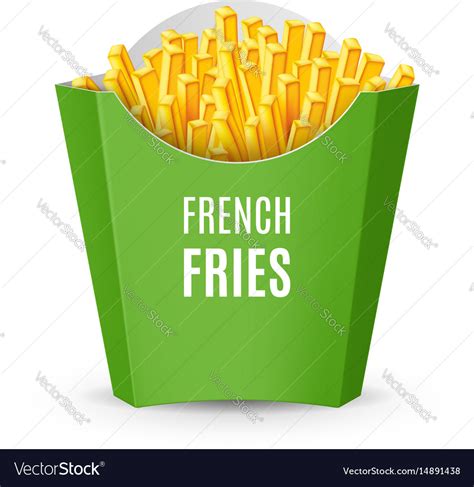 Packaging For French Fries Royalty Free Vector Image