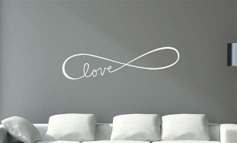 Infinity Love Wall Decals Art Vinyl Sticker Master Bedroom Wedding