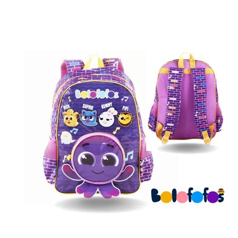 Kit Mochila Bolofofos BF3331J Lojas Renascer