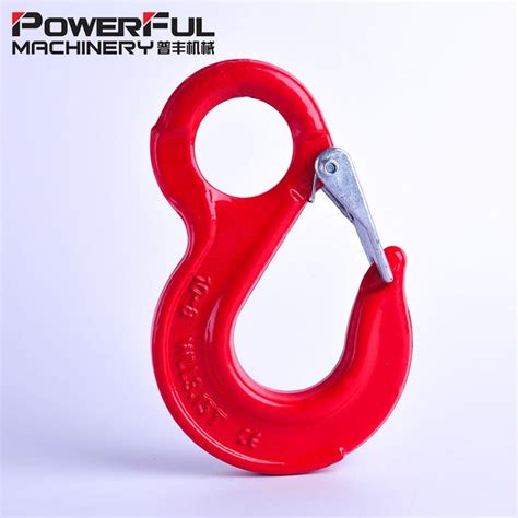 G Forged Eye Sling Hook With Latch For Sling Clevis Sling Hook And