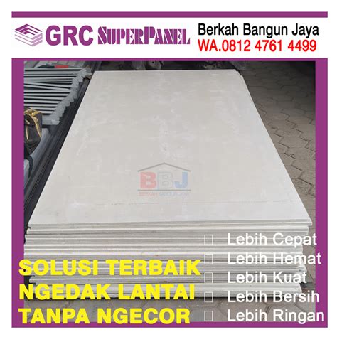 Jual GRC Super Floor 20mm SuperFloor Panel GRC Papan Partisi