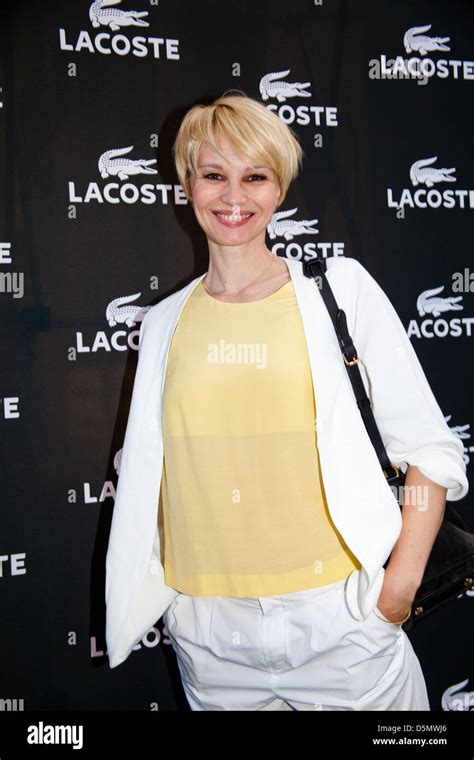 Susann Atwell At Lacoste Store Opening At Neuer Wall Hamburg Germany