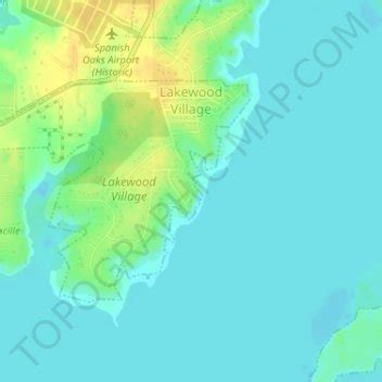 Lakewood Village topographic map, elevation, terrain