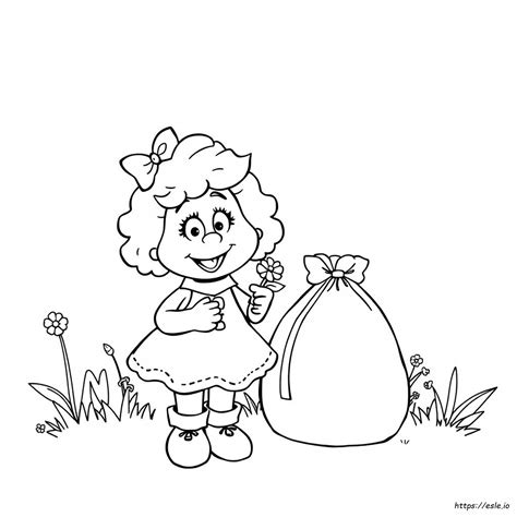 Halaman Mewarnai Abby Cadabby Sesame Street