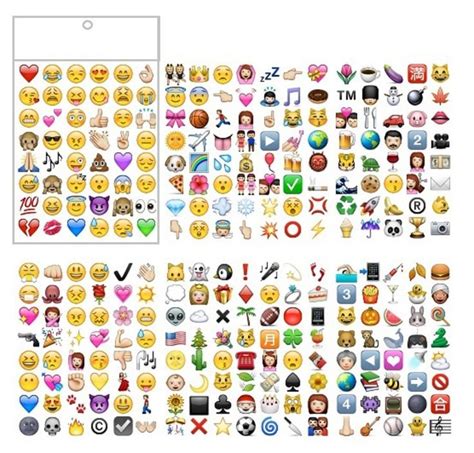 Partyerasers 6 Sheets Popular Fun Emoji Stickers 288 Stickers Amazon