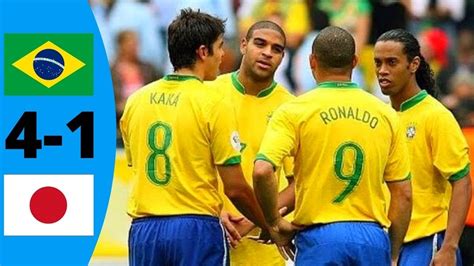 Brazil Vs Japan 4 1 World Cup 2006 Highlights And Goals YouTube