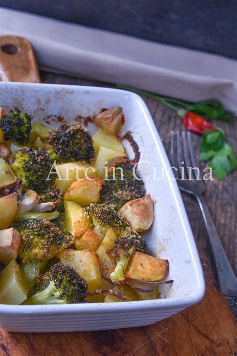 BROCCOLI CON PATATE Al Forno Gratinati Contorno Saporito