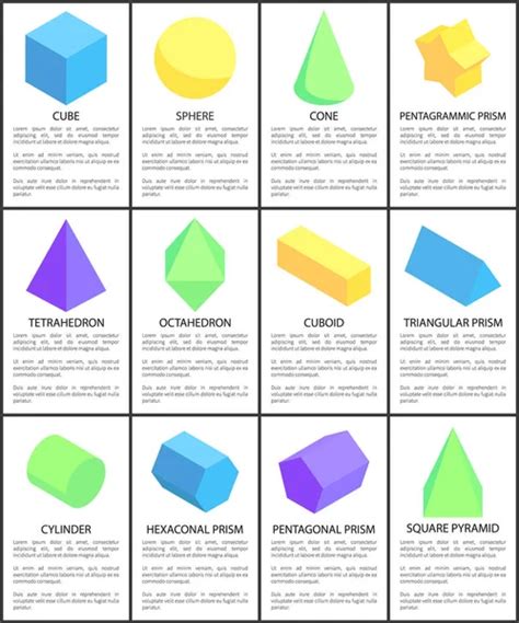 Figuras Geometricas 3d Con Sus Nombres