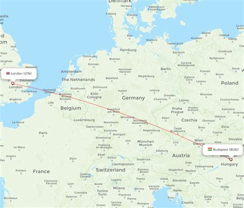 All Flight Routes From Budapest To London Bud To Ltn Flight Routes