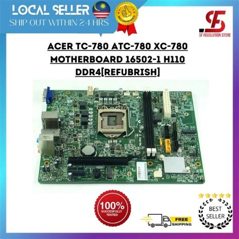 ACER TC 780 ATC 780 XC 780 Motherboard 16502 1 H110 DDR4 VGA REFUBRISH