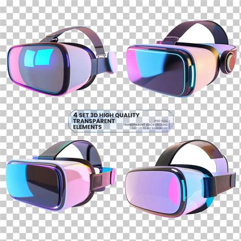 Virtual Reality Or Vr D Render Realistic Model In On Transparent