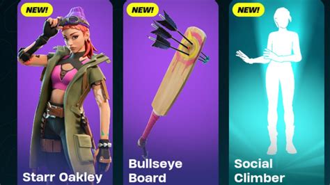 New Starr Oakley Skin And Social Climber Emote Fortnite Item Shop