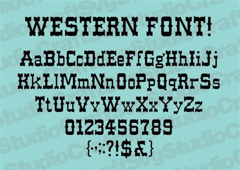 WESTERN FONT SVG, Western Monogram Svg, Western Alphabet Svg, Font Svg ...