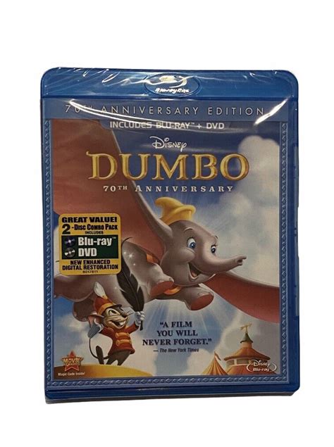 Dumbo Cartoon Blu Ray Dvd Disney 2 Disc Set 2011 70th Anniversary Edition New 786936797725 Ebay