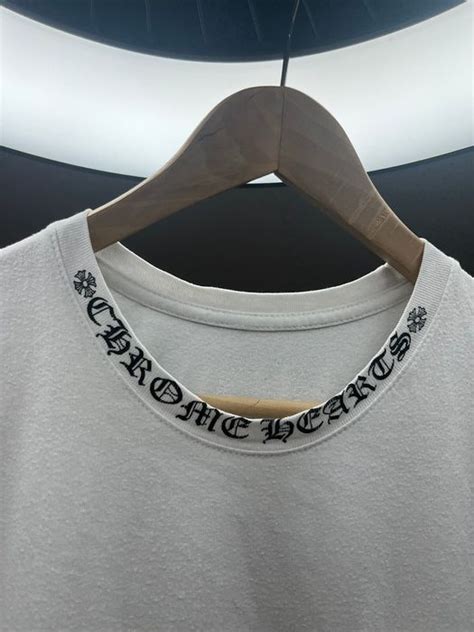 Chrome Hearts Chrome Hearts Neck Logo T Shirt Grailed