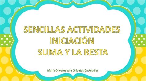 Sencillas actividades para trabajar la iniciación a la suma y a la