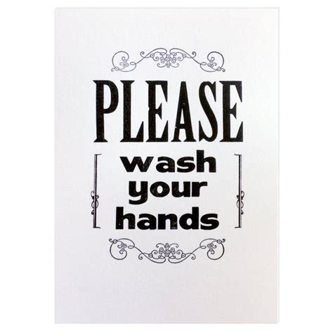 Wash Your Hands Sign Printable