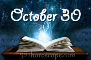 October 30 Birthday horoscope - zodiac sign for October 30th