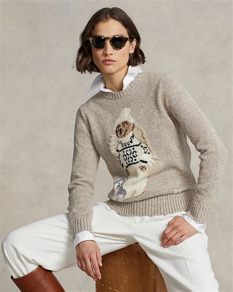 Polo Bear Cotton Blend Jumper For Women Ralph Lauren® Uk