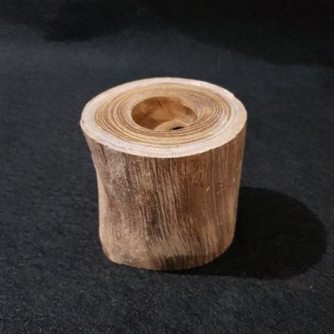 Jual Tempat Lilin T 10cm Rustic Candle Holder Natural Teak Wood