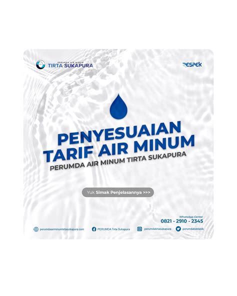 Penyesuaian Tarif Air Minum Tahun Secara Bertahap