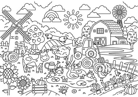 Decoraciones Dibujo Grandes Sketch Coloring Page