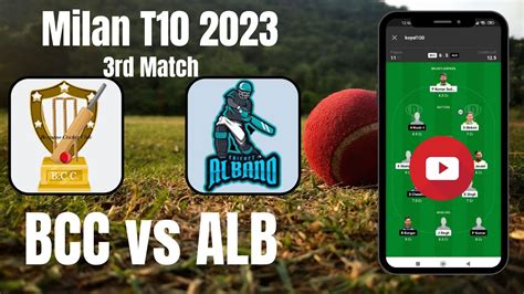 Bcc Vs Alb Dream Team Bcc Vs Alb Dream Prediction Bcc Vs Alb Full