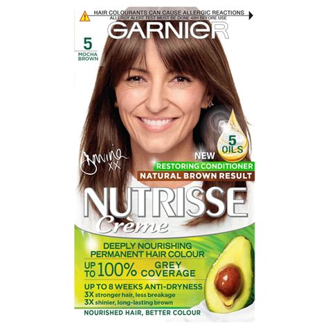 Garnier Nutrisse Creme Permanent Hair Dye Mocha Brown Bandm