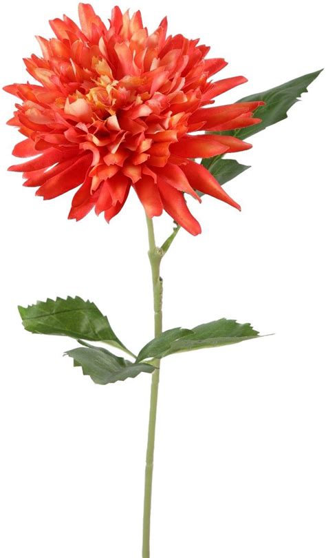 Viv Home Luxuries Dahlia Zijden Bloem Koraal Oranje 65cm In 2024