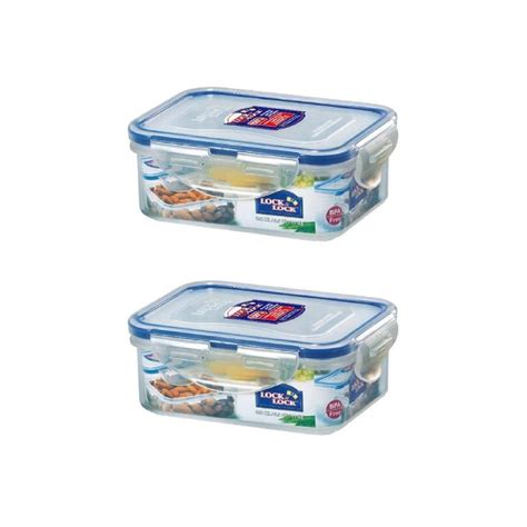 LocknLock Official Classic Airtight Food Container 350ML 2 Pcs HPL