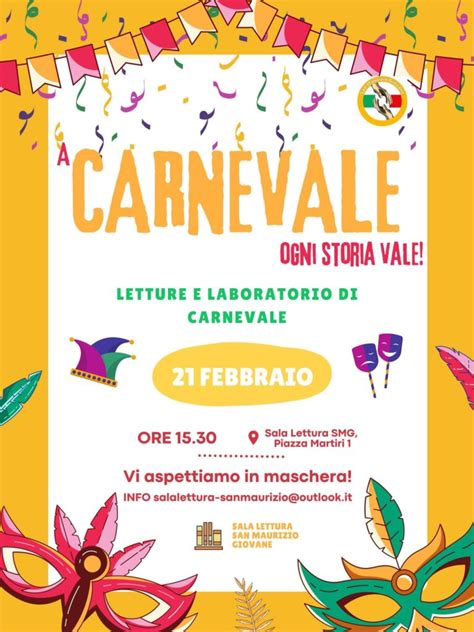 San Maurizio Carnevale Ogni Storia Vale Sistema Bibliotecario