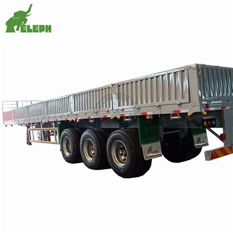 40FT Container Bulk Cargo Transport Side Wall Removable Flatbed Truck