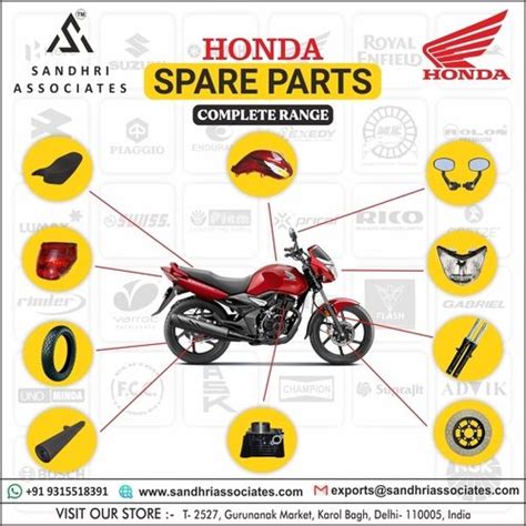 Honda Motorcycle Spare Parts at Best Price in New Delhi | Sandhri Assocaites