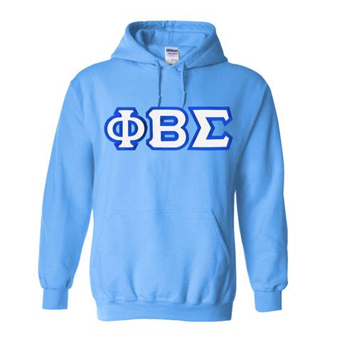 Phi Beta Sigma Custom Twill Hooded Sweatshirt Greek Gear