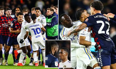 Brawl erupts between Leeds and Coventry players at full-time with ...