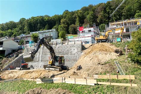 Baugrubenaushub EFH K R Niedergösgen Gebr Huber AG