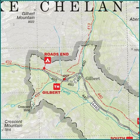 Lake Chelan Sawtooth Wilderness Map - map : Resume Examples #1ZV8mxv23X