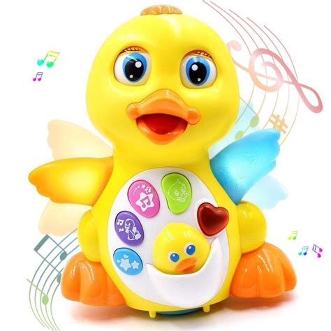 Musical Toys for 1 Year Olds, Flapping Yellow Duck Baby Toys Action ...