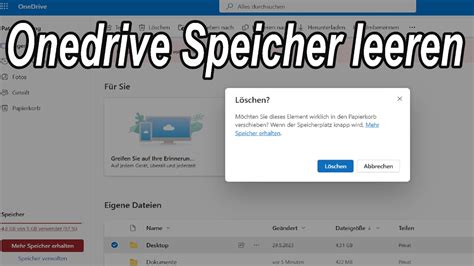 Microsoft Onedrive Speicher Leeren Bilder Dateien L Schen