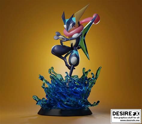 Desire FX 3d Models Greninja 3D Print Model