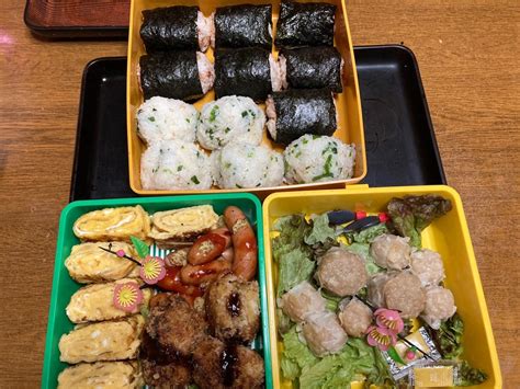 梅見弁当 団塊の疲れない食卓 こんなんたべました