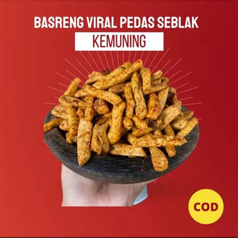 Jual Cemilan Basreng Viral Kemuning Bakso Goreng Pedas Daun Jeruk