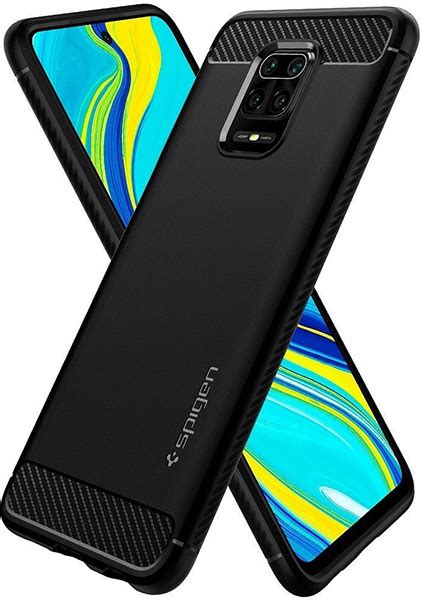 Spigen Rugged Armor Back Cover Case For Xiaomi Redmi Note 9S 9 PRO