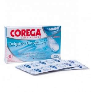 Corega Oxigeno Bio Activo Limpieza Protesis Dental Tab